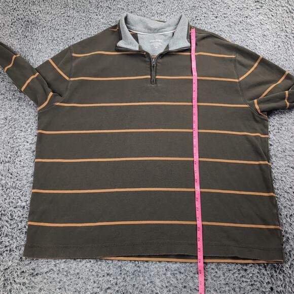 Banana Republic Sweater Men 2XL XXL Green Quarter Zip Modern Preppy Normcore - Picture 4 of 6